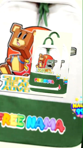 (FREE NAMA) TAS RANSEL ANAK SUPER BEAR ADVENTURE