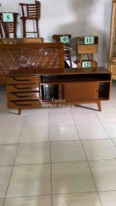 Bufet Meja Tv Minimalis Modern Kayu Jati 4 Laci Meja Tv Minimalis Jepara