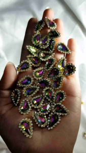 DIAMOND cangkang / payet cangkang / cangkang tetes / ukuran 8x13mm