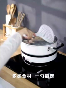 Sendok Saringan Mie Spatula Saringan Spatula Penyaring Serbaguna