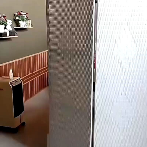 Sekat Ruangan Rotan Sintetis Putih 4 Panel