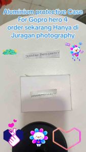 Aluminium Protective Case For GoPro Hero 4 With Lens Cap Tutup Lensa