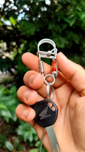 Móc Khóa Xe Inox ( phong thủy Kim -Thủy -Mộc-Hỏa-Thổ làm bằng thủ công)