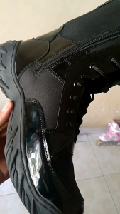 Sepatu pdl kilap tanpa semir TNI polri