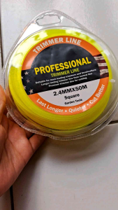 Senar Nylon 50 Meter Potong Rumput Trimmer Line 2.4mm Profesional