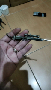 Gantungan Kunci PUBG M24 SES Keychain Zinc Alloy Sniper Weapon