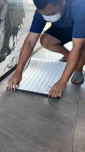 IKEA พรมสำหรับห้องครัว ผืนยาว สีเทา ขนาด 45x120 ซม.