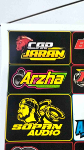 Stiker soundsystem | logo soundsystem | stiker anti air | stiker tidak anti air Stiker Chrome Variasi Stiker Tahan Cuaca Jual - Lazada