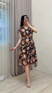 Daster MIDI Bahan Rayon Homewear By Adzqia Fashion