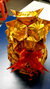 Periuk Emas Origami Josspaper/ 聚宝盆 手工折金纸 Josspaper Origami Golden Pot