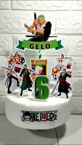 One Piece ZORO Cake Topper (High-quality Personalize Ready-to-use)