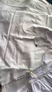 Telekung Scallop bermutu tinggi kain sejuk ada poket