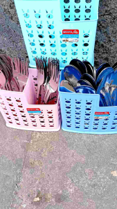 promo 1 paket hemat wadah sendok makan set wadah