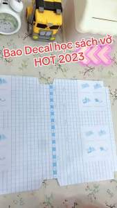 Bao Decal Dán Sách Vở Cho Học Sinh Các Cấp 10 Cái/Xấp