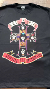 Kaos Band Guns N Roses & Appetite For Destruction: T-Shirt Distro Rock N Roll