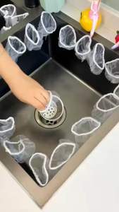 100pcs disposable kitchen sink pool filter sink filter mesh hygiene
