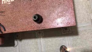 Mang rãnh 16mm hiệu HTKK nhật bãi bị mẻ 1 răng ra vào OK nặng 850g đầu côn