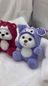 ⭐️Ready Stock⭐️ New Cute Cross-Dressing Bear Pendant Keychain