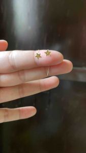 Super lightweight 18K Gold MINI Star Tictac earrings✨