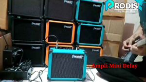 Ampli Gitar Listrik Mini PRODIST - Ampli Gitar Mini 4inch Sudah Distorsi Delay Aux+Phones
