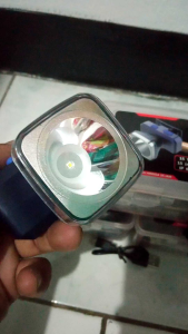 SENTER KEPAL AOKI 15W-JARAK JAUH-BATERAI 2400mAh-MODEL KOTAK