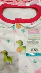 Little Q - BIS: Setelan Baju Pendek & Celana Panjang Rample Print Usia 0-12 Bulan