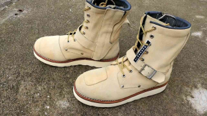 ส่งฟรี 8.5Us 26.5cm รองเท้า AVIREX YAMATO AV2100 Engineer Boots | มือสองสภาพดี แท้ by OldShoes