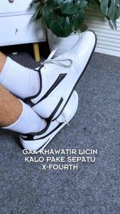 Sepatu X-Fourth Jogger Navy Putih - Sepatu Sekolah Sneakers Kerja Casual Dan Olaharga Pria Wanita Sneakers