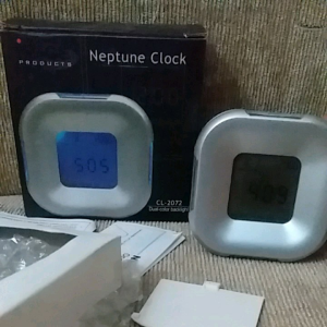 Jam 4 Sisi Four Sided Digital Clock Box Alarm Watch Gravity Sensor