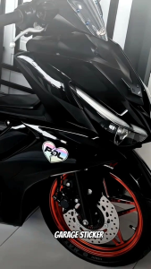 Stiker PDL love cuuting motor heart break promo terbaik