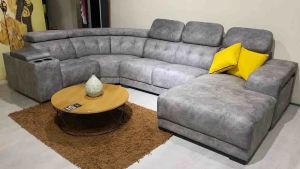 New water repellent fabric and easy clean Corner shape sofa/ U shape sofa U Shaped Couch U Shaped Body Pillow L Shaped Couch Cover - Lazada