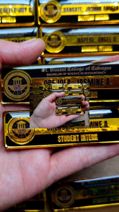 Personalize/ Customized Nameplate with name pin and with magnet