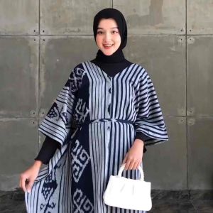 DRESS KAFTAN Tenun premium wanita terbaru - baju tenun kaftan ( 6 motif )