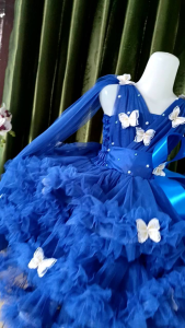 Dress Anak Karnaval Megar Istimewa (Selutut) + Free Bando