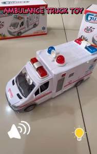 Kids Ambulance Toy Truck with Lights & Siren