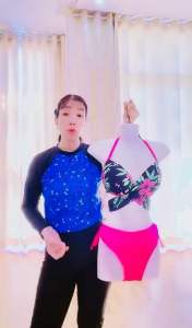 Bikini phối màu sắc rực rỡ cho nữ đi biển size 55-65kg