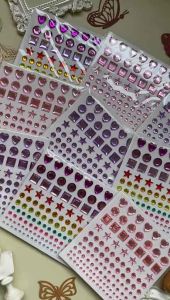 Stiker bintang kristal DIY stiker kristal berlian 3D stiker kartun 3D Stiker kristal bintang sticker crystal star heart Hiasan Sticker Timbul DIY / Stiker DIY Timbul Motif PERMATA Perhiasan / Dekorasi Sticker Diamond