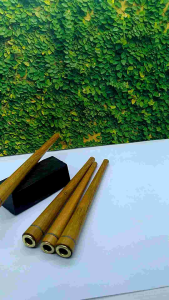 ☘️ MAHEN CRAFT ☘️ klokotan Once pipa kayu kelor emas model kerucut B299