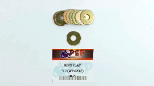 Ring Plat "10 (WP 6 X 18) Harga Per Pak Isi 10 - Reng Plate Pelat Washer Kunci 10 Diameter 6mm x 18mm Tebal 1mm