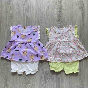 Đồ bộ tay bèo babydoll bé gái