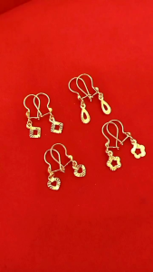 ANTING KAIT ANAK PERAK 925 ASLI LAPIS EMAS