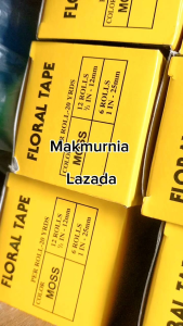 12 ROLL FLORAL BUNGA 30 YARDS/ SELOTIP KERTAS Selotip Tangkai Bunga Floral Tape Florist Floral Tape Bunga Artificial Floral Tape Rangkai Bunga Lakban Bunga Florist Isolasi Bunga Perekat Bunga Handmade Kerajinan Tangan