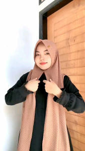 Hijab Pasmina Instan Oval Viral Jersy Spider Mewah Premium/Pashmina Anggita Oval Polos Terlaris