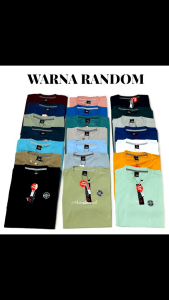 Set 4 Pcs Kaos Distro Pria Motif Logo Vintage Round Neck 24s Terbaru 2024 - Multi Warna