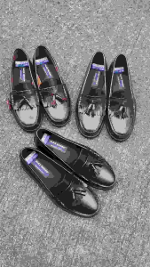 Alex Shoes A-115 Tassel Kiltie Design Shiny Real Cow Leather Mens Water Resistant Loafers Made in Marikina Elegant Style