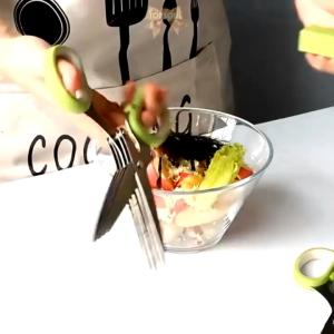 Gunting Sayur Gunting 5 Lapis Layer Alat Cepat Potong Sayur Cabe Kertas Dapur Daun