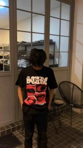 T-Shirt Oversize Pearce - Scare Hitam Baju Kaos Pria Wanita
