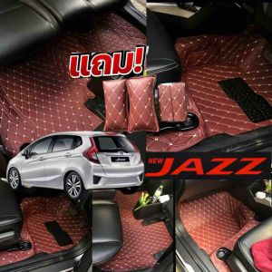 (ฟรี!!แถมหมอนรองคอ+สายเบลท์ JAZZ 2015-2023 (หนังคัดเกรด50สี)ผลิตตรงกับโรงงาน