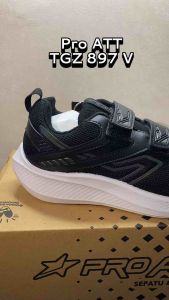 Sepatu Pro Att TGZ 897 V Hitam/Putih Ukuran 35-38