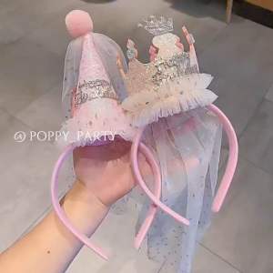 Happy Birthday Letters Hair Band Head Band Hair Pin Hairband Adult Funny Headwear Women Accessories Headband Hairband Birthday Hat